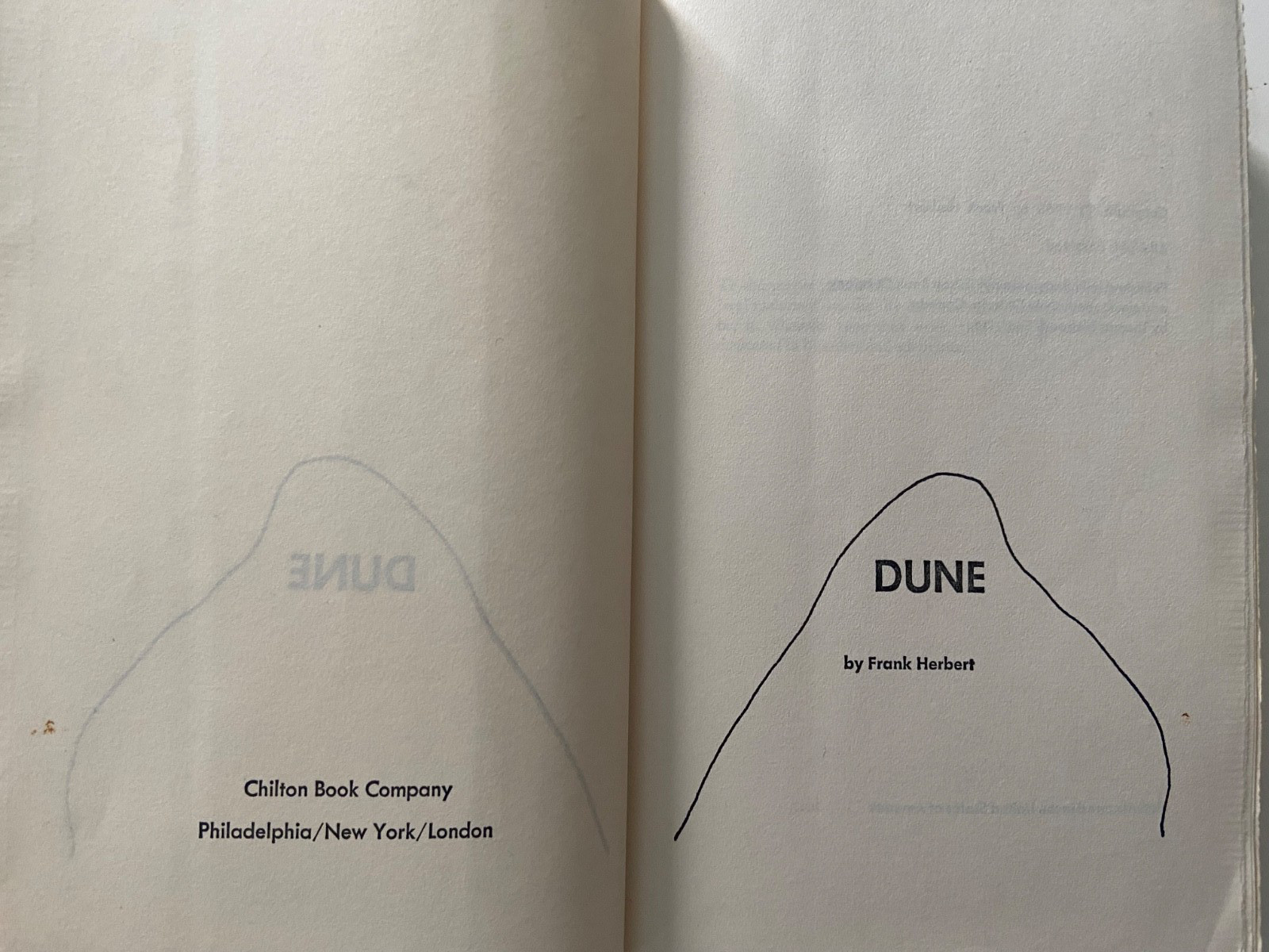 Dune Frank Herbert 1965 BCE Book Club Edition HCDC Gutter Code 43Q