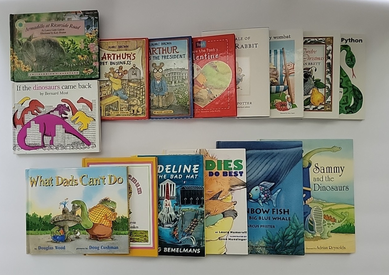 LOT of 15 Children&rsquo;s Mini Hardcover Books – Arthur, Peter Rabbit, Madeline +
