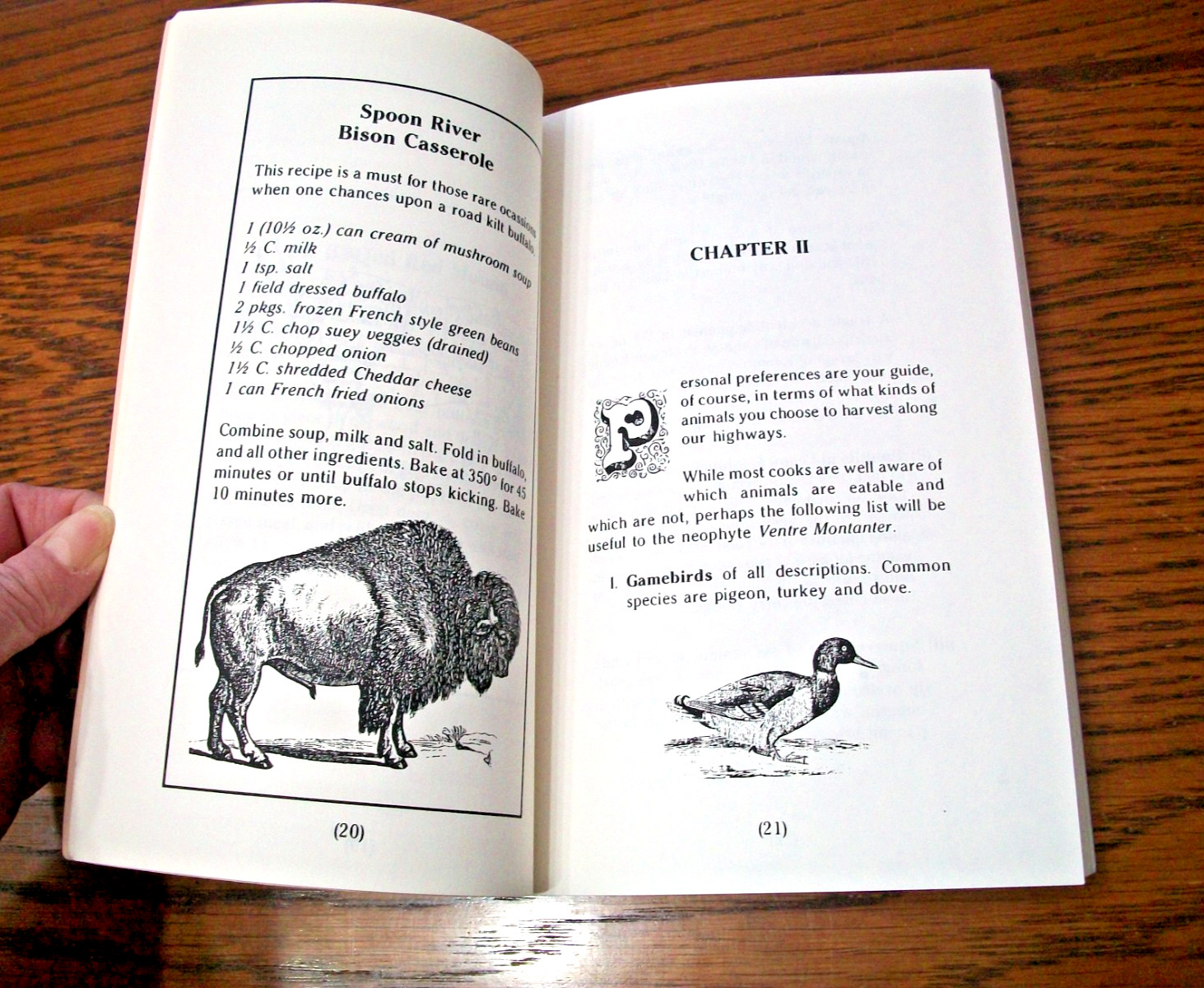 ILLINOIS&rsquo; ROAD KILL COOKBOOK~BRUCE CARLSON~PAPERBACK BOOK~108 PAGES~VERY GOOD~