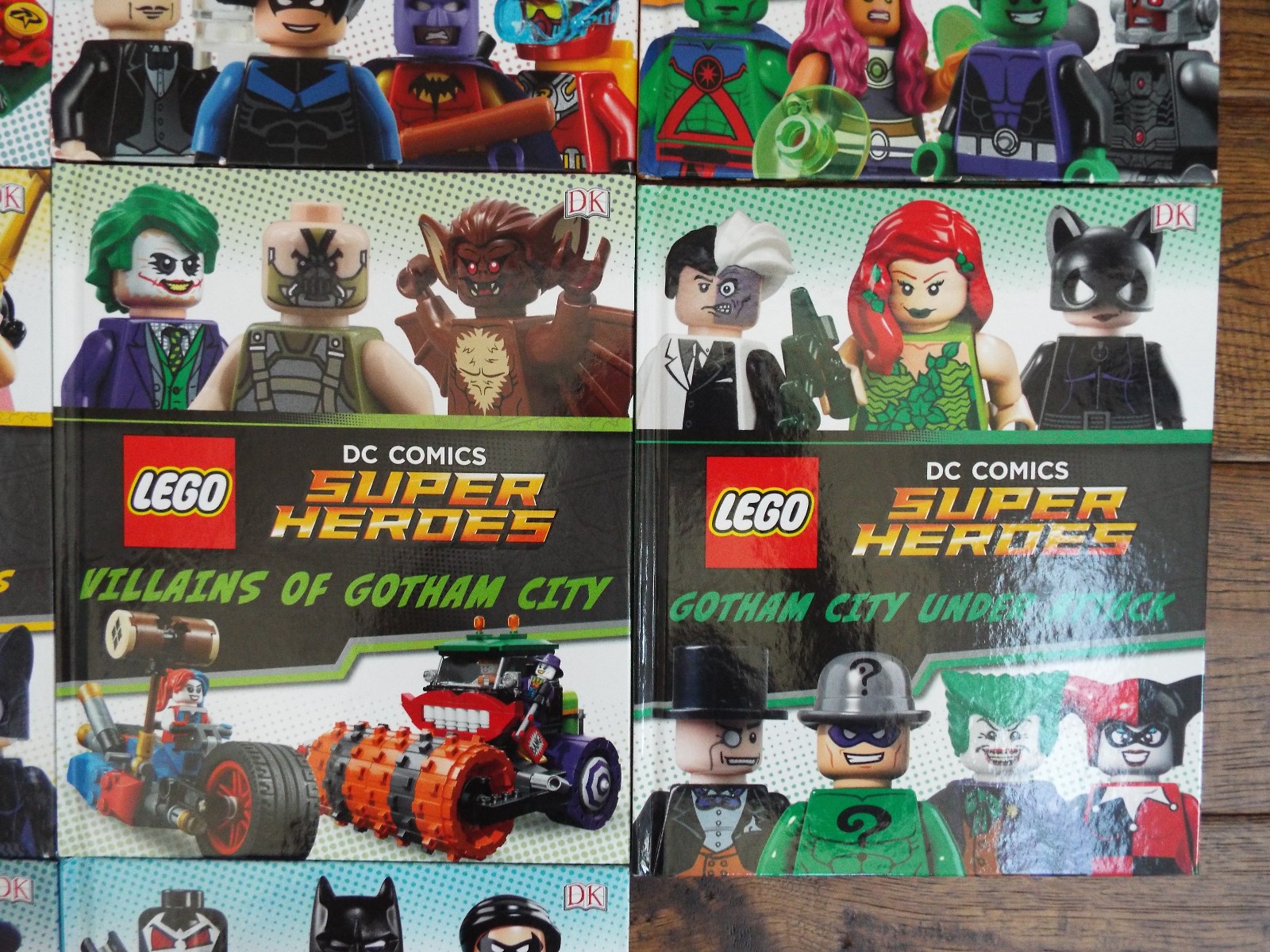 Lot 10 LEGO DC Comics Super Heroes Batman Villains DK Hardcover Books
