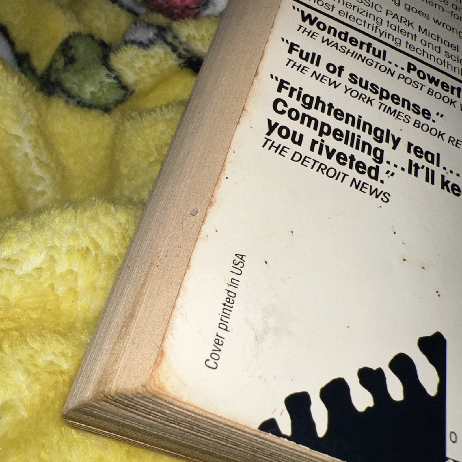 Jurassic Park by Michael Crichton 1991 Ballantine Paperback