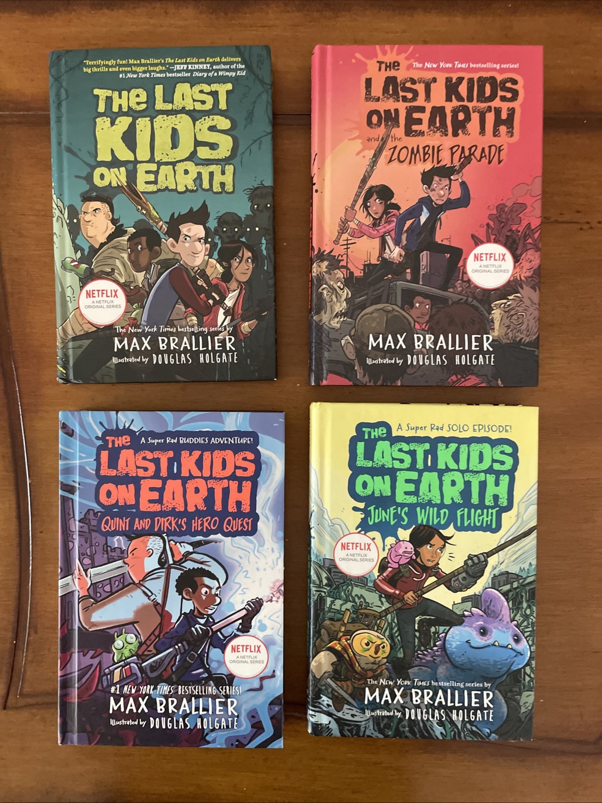 Last Kids on Earth by Max Brallier Book Lot of 9 Hardcover Netflix Series
