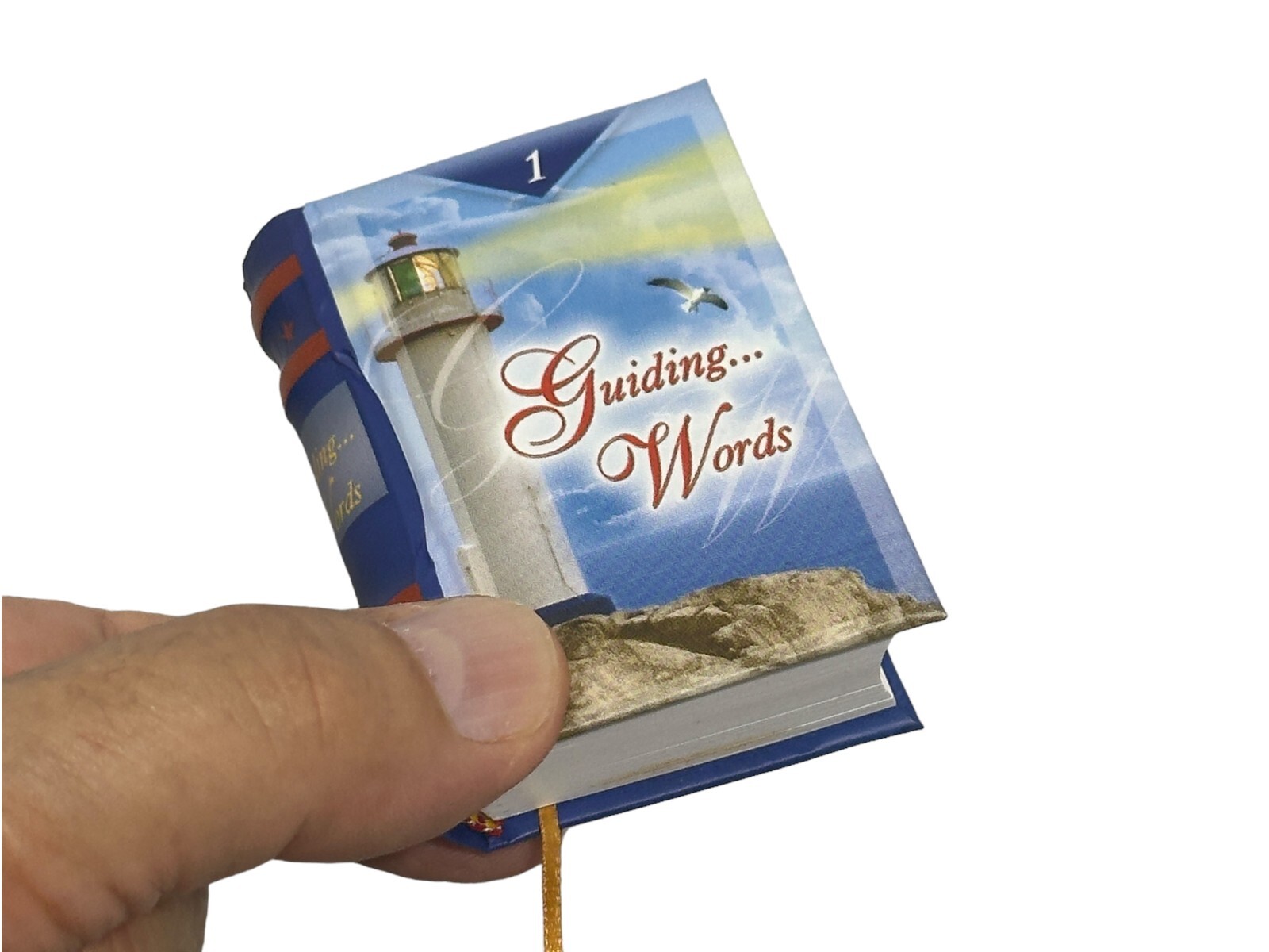 new Guiding Words mini book 2.60&Prime; hardcover 430 pages easy read ribbed spine