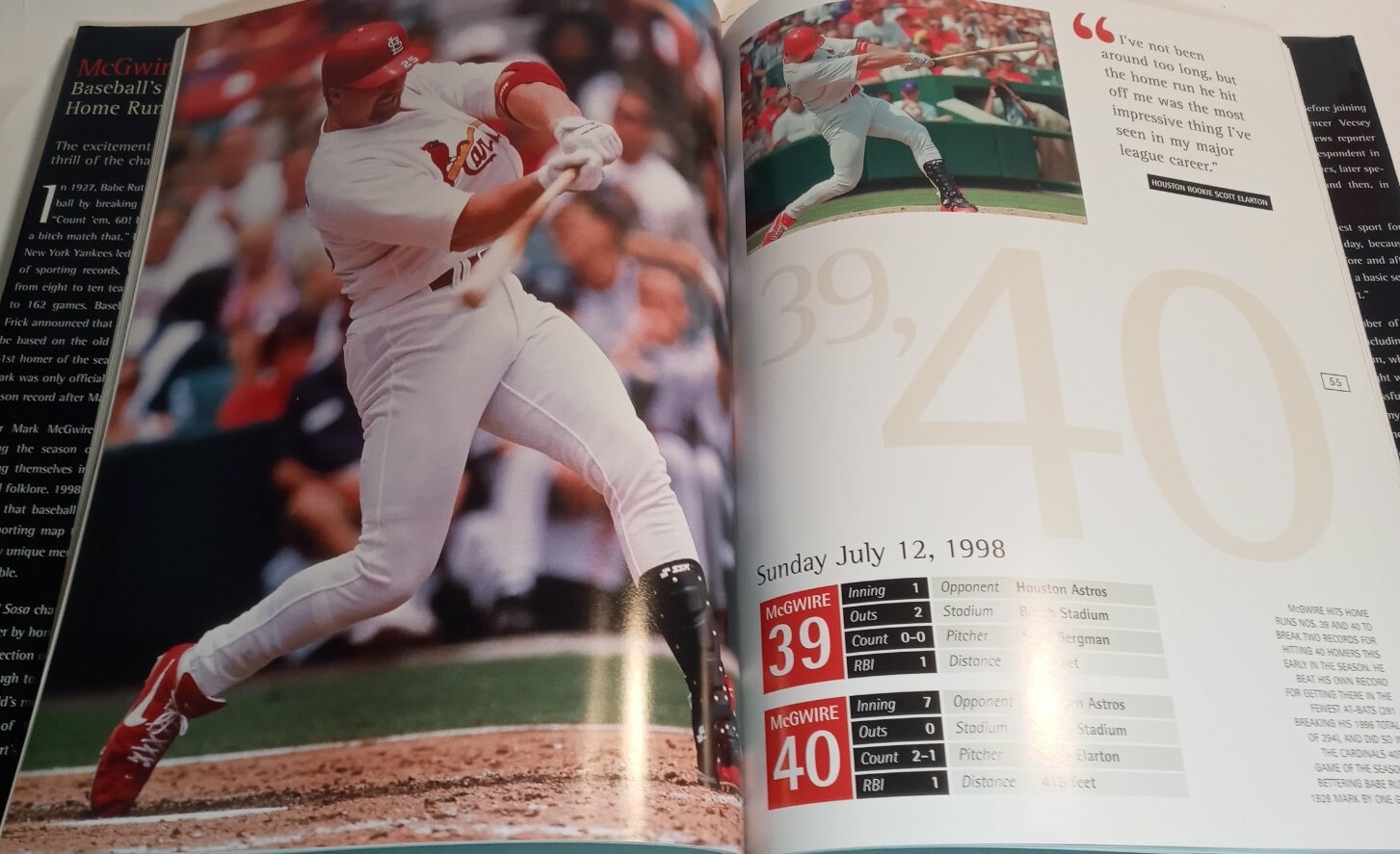 McGwire and Sosa Baseball&rsquo;s Greatest Home Run Story 1998 Hardcover First Edition