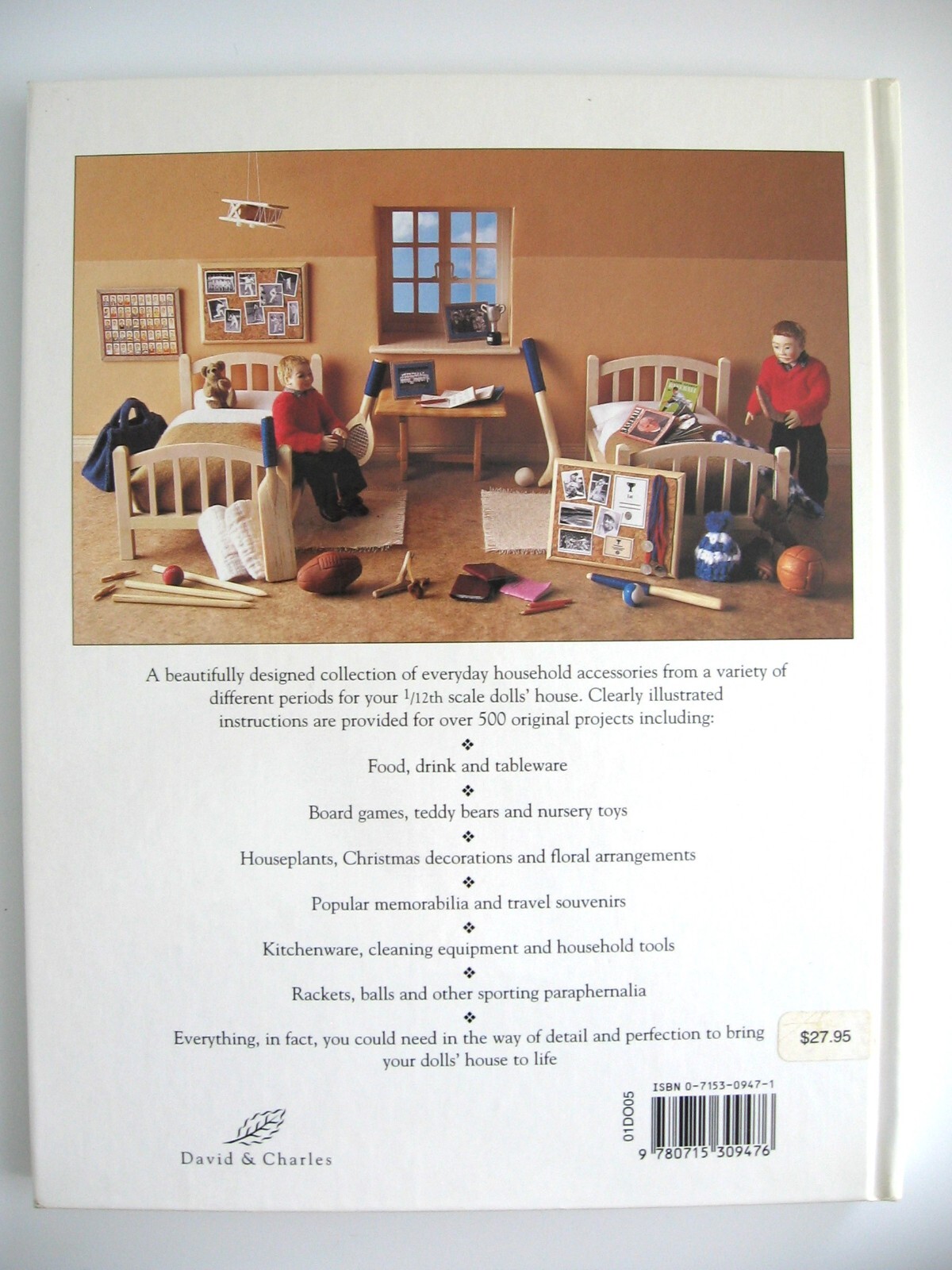 DOLLS&rsquo; HOUSE DETAILS – OVER 500 PROJECTS IN 1/12 SCALE -KATH DALMENY – LIKE NEW