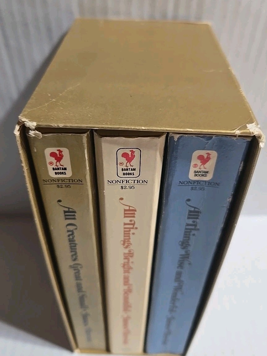 JAMES HERRIOT: All Three Lovable Bestsellers. Boxed Set Appr. 7&Prime; x 4.5&Prime; x 3.25&Prime;