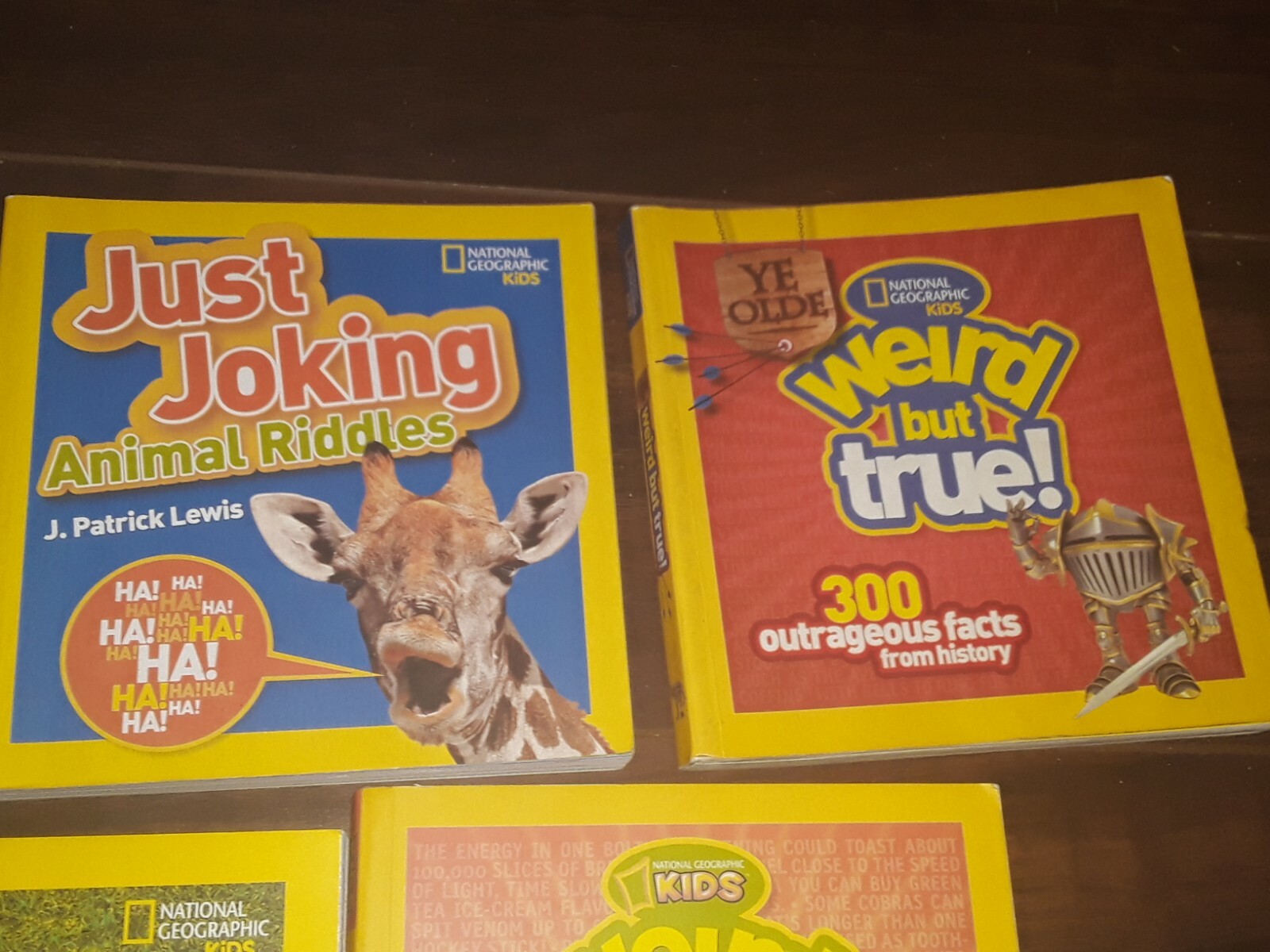 5 National Geographic Kids Books Weird But True, Just Joking & Myths