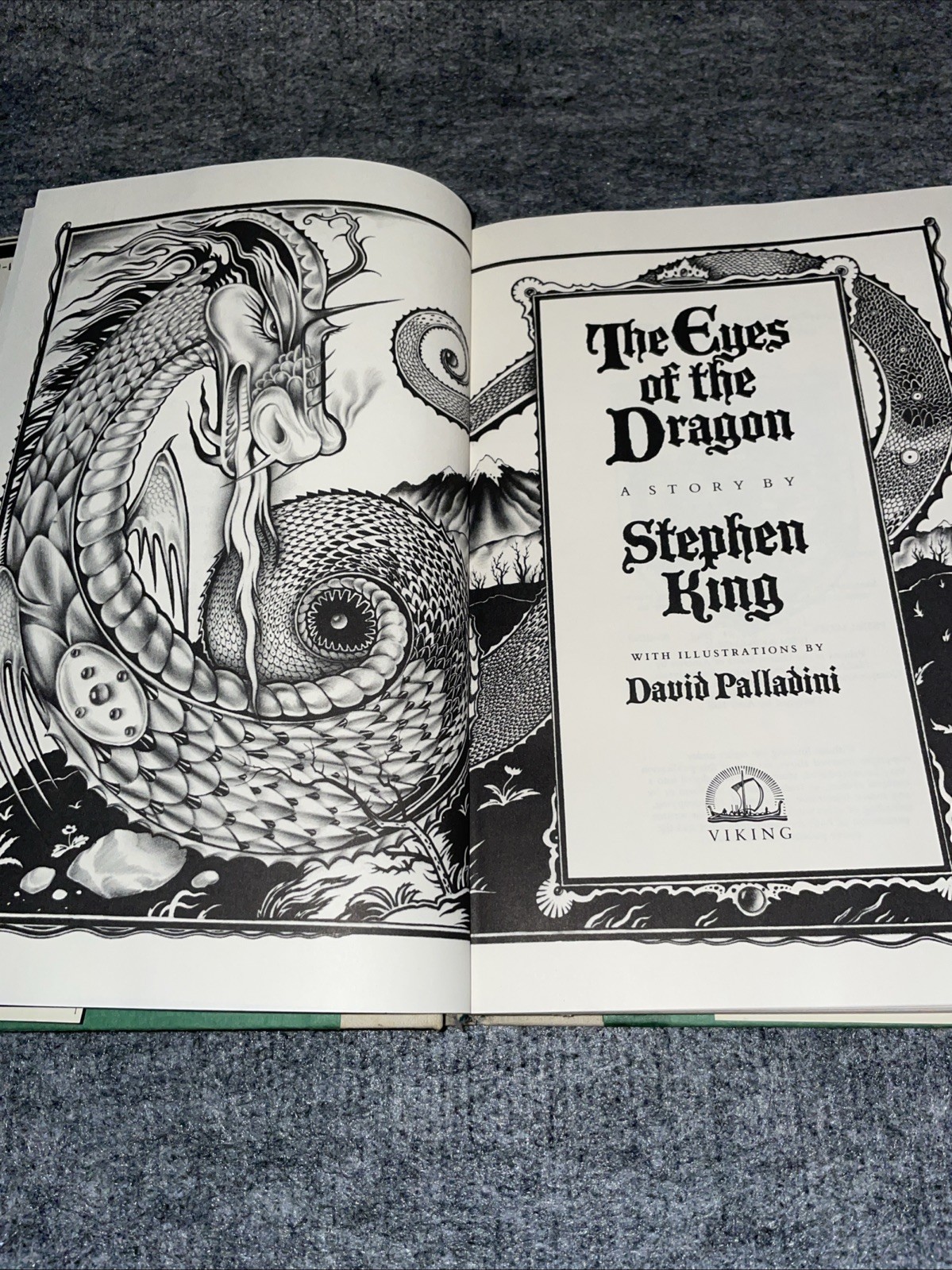 Stephen King The Eyes of the Dragon 1987 Viking First Edition HCDJ