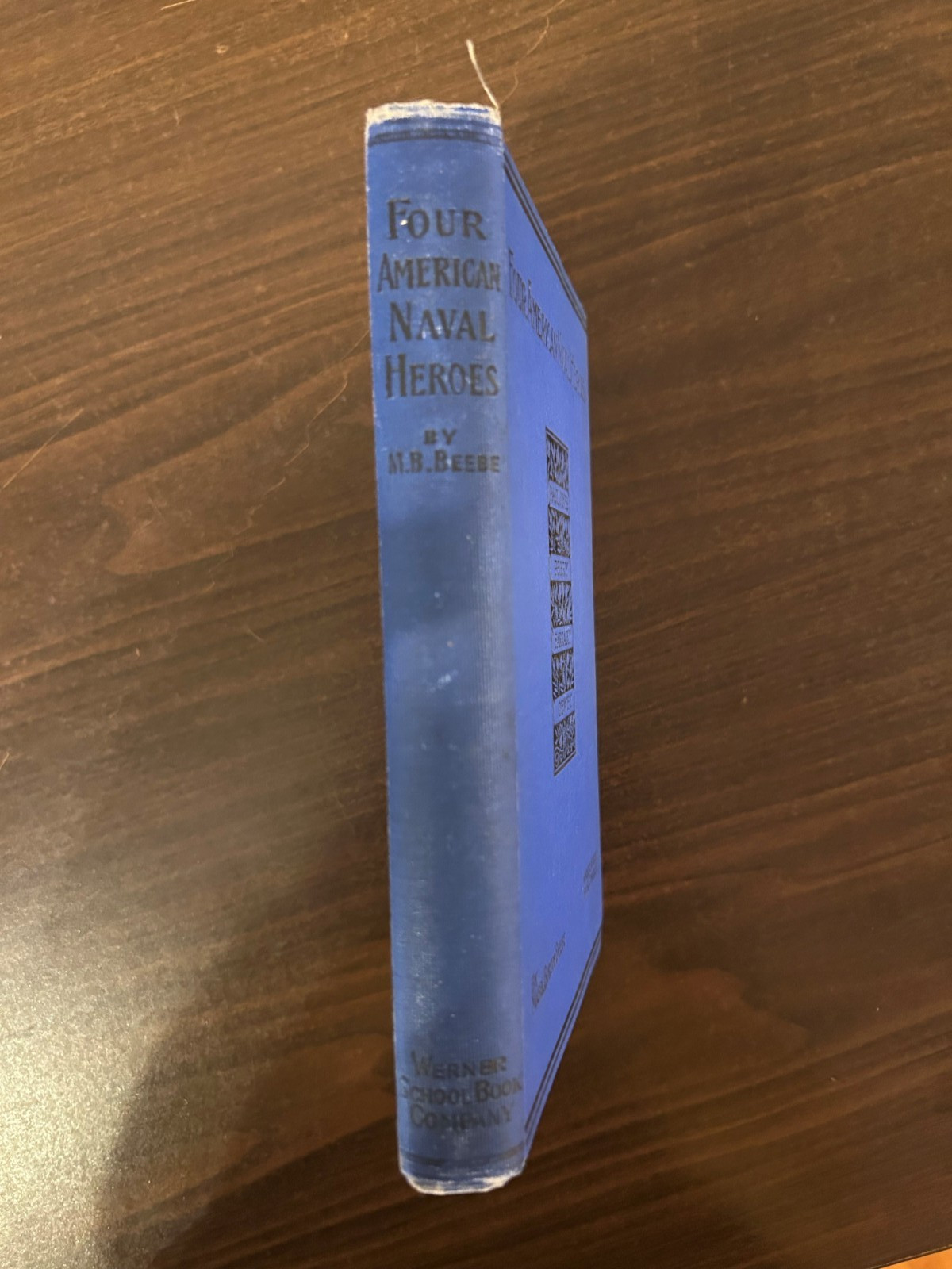 Four American Naval Heroes 1899 Paul Jones Perry Farragut Dewey Book Antique HC