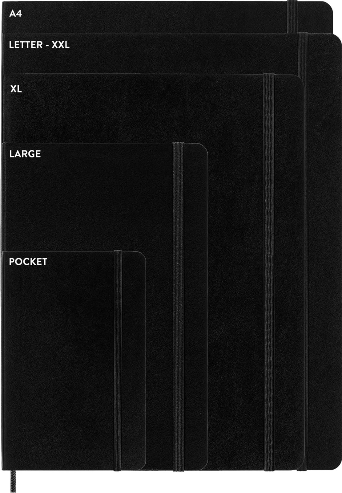 Moleskine Classic Notebook, Soft Cover, Large (5&Prime; x 8.25&Prime;) Plain/Blank, Black…