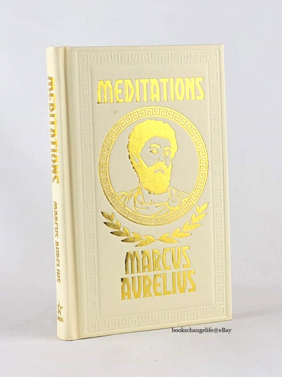MEDITATIONS by Marcus Aurelius (6.8&Prime;x4.4&Prime;) Deluxe Compact Gilded Pages Brand New