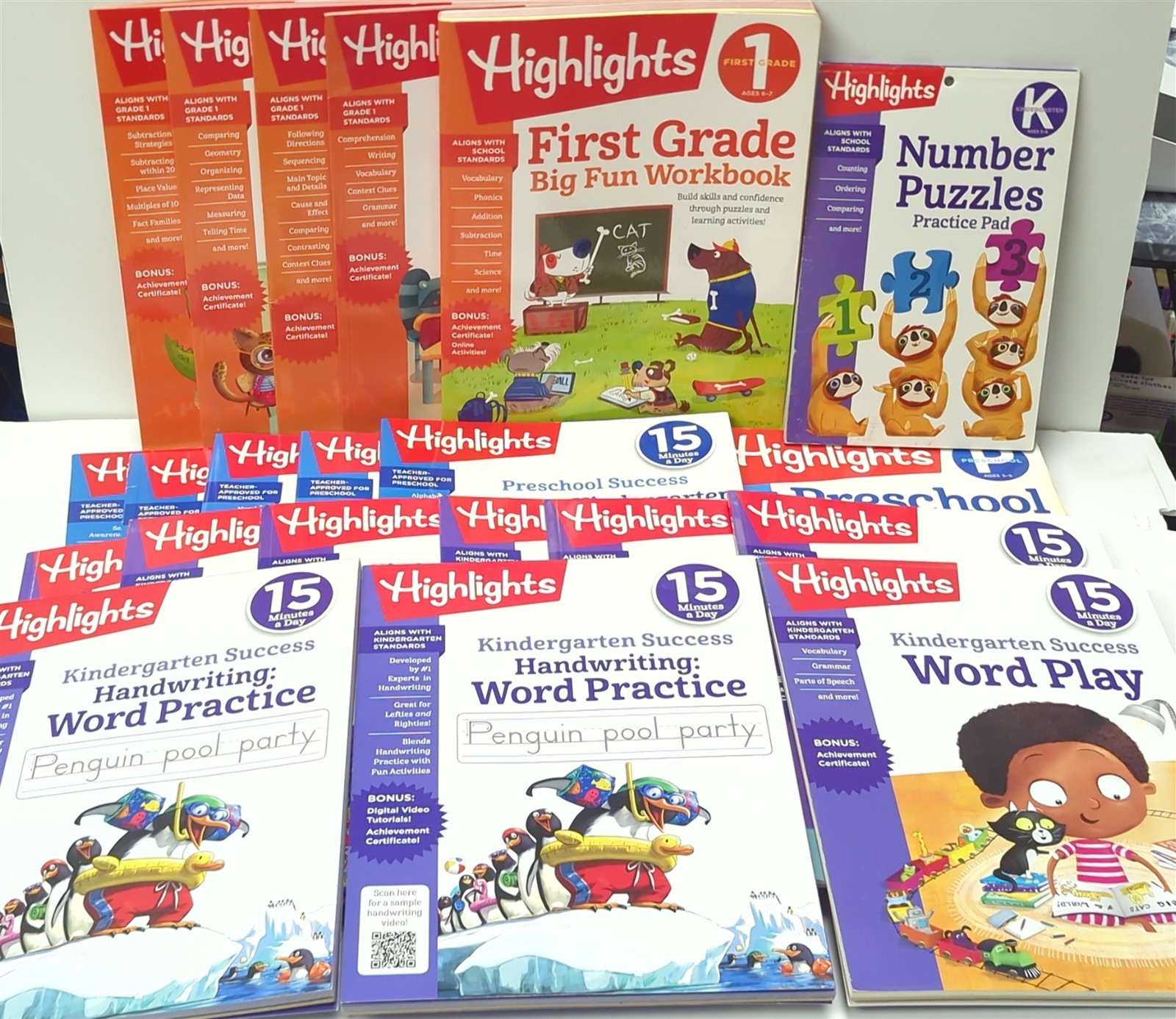 Lot 21 Highlights Children&rsquo;s 15 Minutes a Day Success, Workbooks, and Practice
