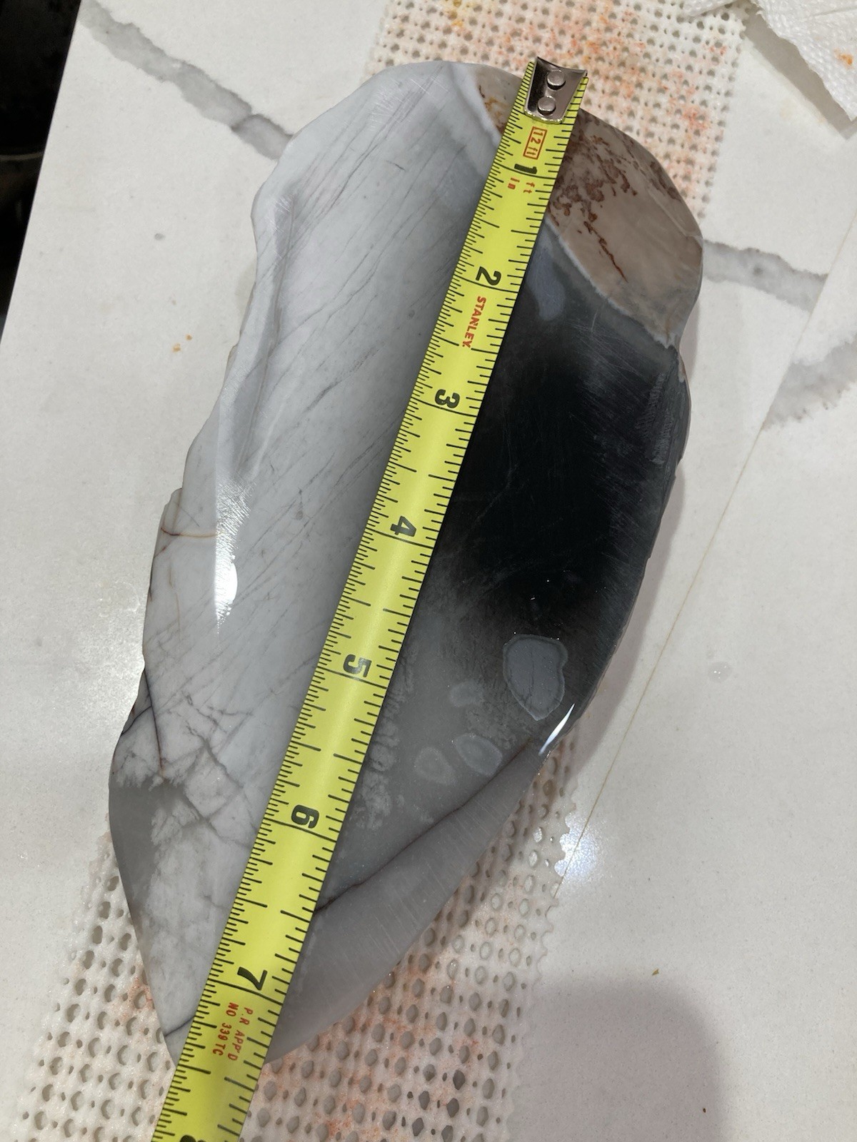 True Hard Arkansas. Multi Color Novaculite Super Pure Super Hard 829g