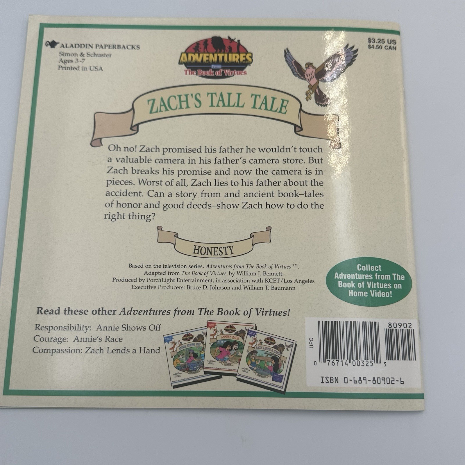 Zach&rsquo;s Tall Tale (Honesty) (Adventures From The Book of Virtues) Paperback