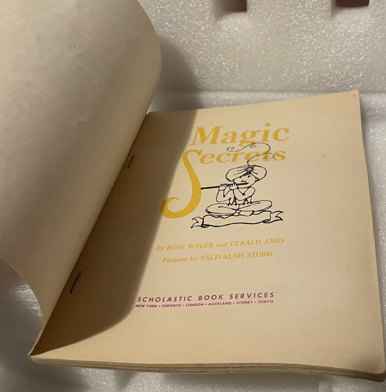 Magic Secrets 1974 By Rose Wyler and Gerald Ames Vintage Book