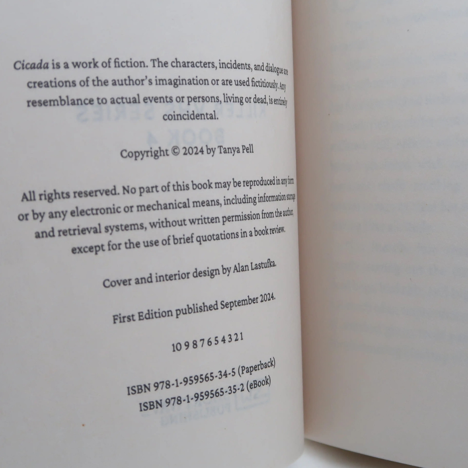 Cicada by Tanya Pell Killer VHS Book 4 (Shortwave, 2024) First Edition