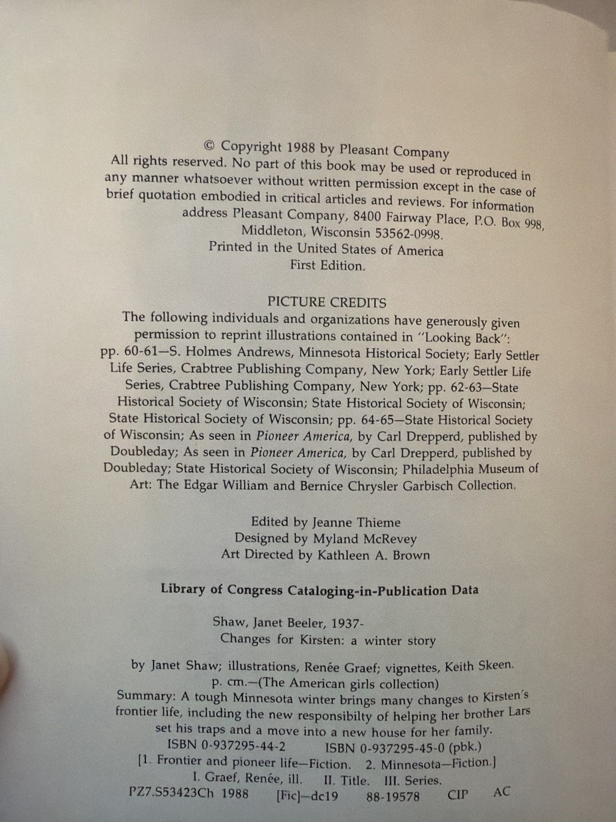 Pleasant Company First Edition American Girls Collection Lot Vintage 1988 1986