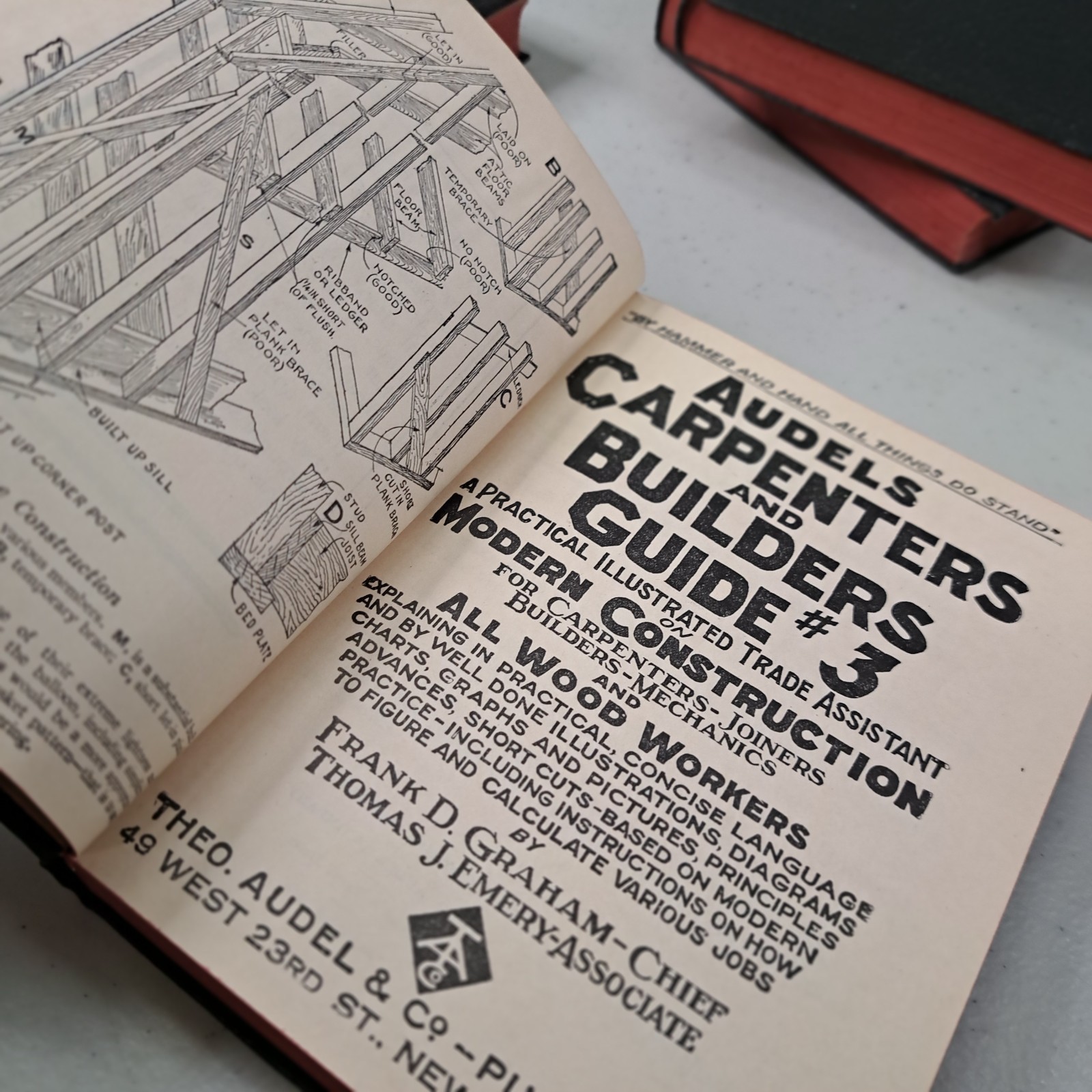 Audels Carpenters And Builders Guide Vol 1 – 4 Complete Set 1948 1949 Printing