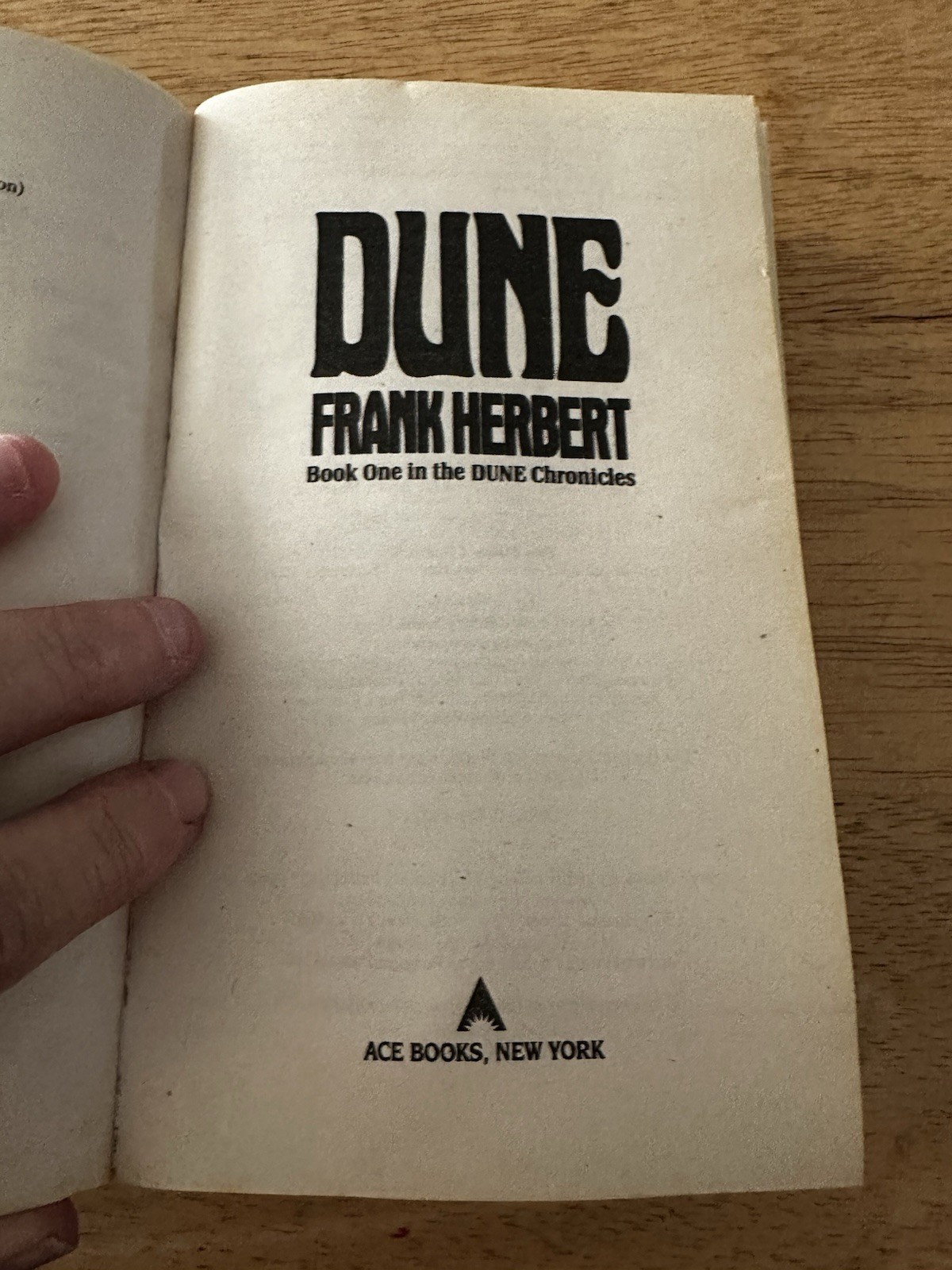 Dune Frank Herbert 25th Anniversary Edition ACE/PB/1990/VTG Sci Fi Fantasy Novel