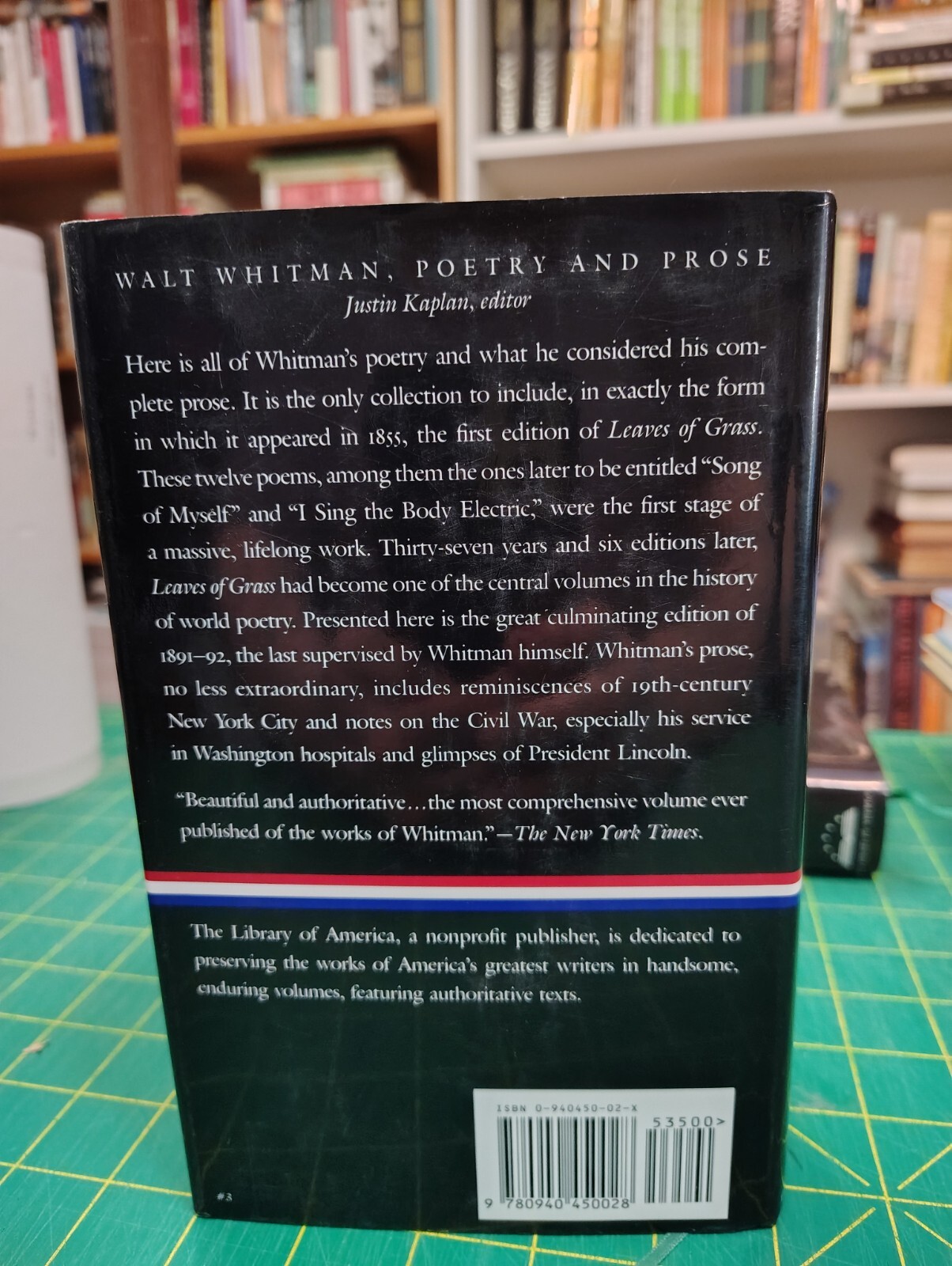 Walt Whitman Poetry and Prose The Library of America 3 HCw/DJ Like New