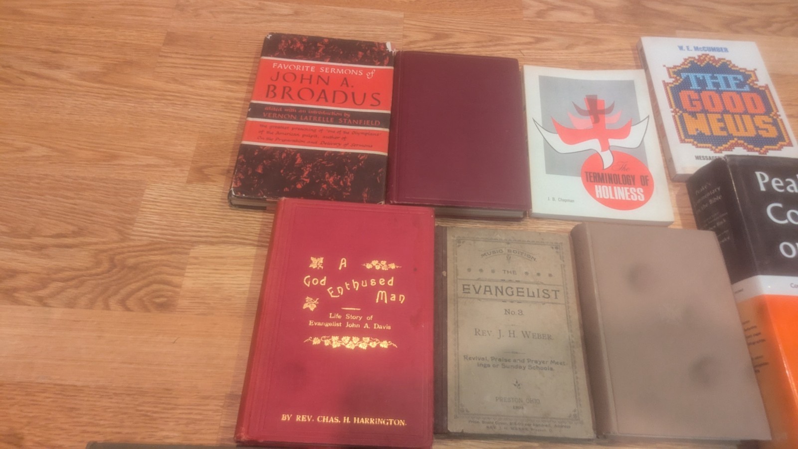 Vintage Lot 27 Christian Sermons Bible Study Commentary Hymnals Pastor&rsquo;s Library