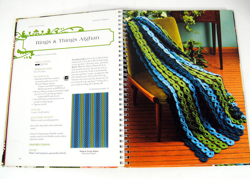 Heirloom Afghans by Judy Crow Annie&rsquo;s Publishing 175 Pages Spiral Bound 1990