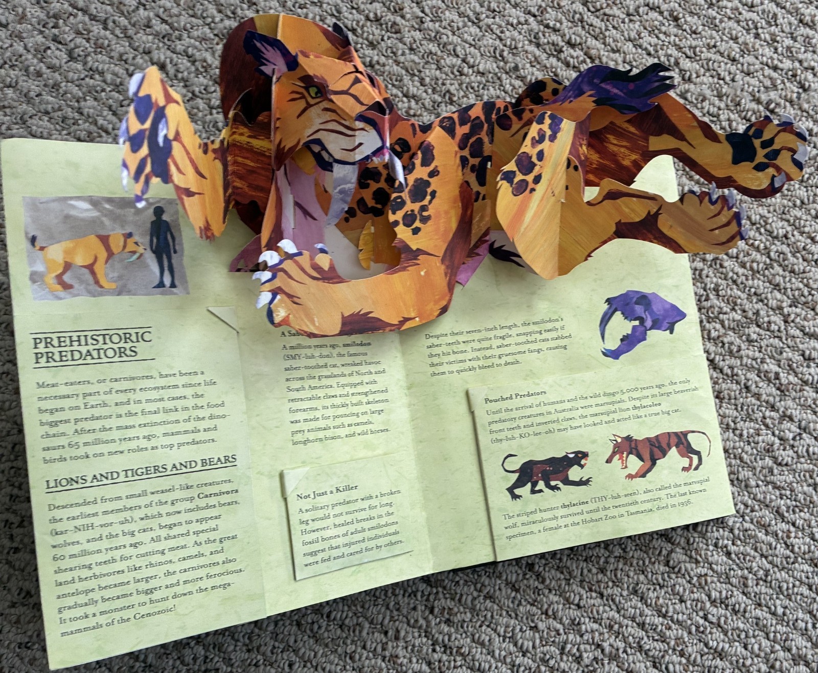 Encyclopedia Prehistorica Mega Beasts Robert Sabuda Matthew Reinhart Very Good!