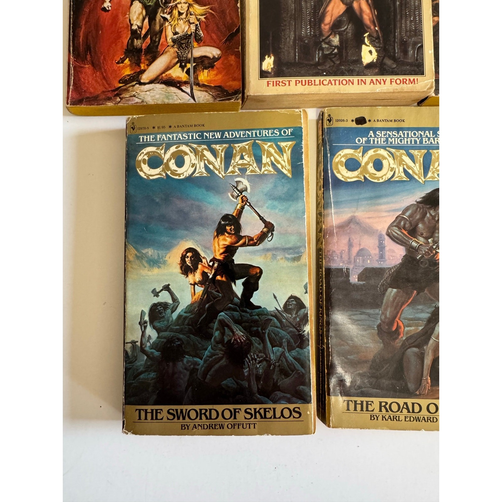 Conan The Barbarian Book lot of 5 Robert Jordan + List in Description