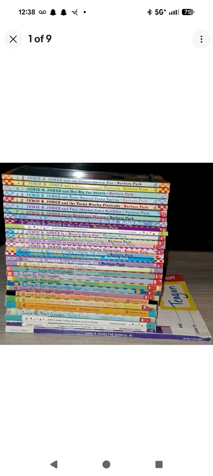 Lot 30 Junie B. Jones Book Series 1-28 Set + Puzzles/Musicals Book Barbara Park