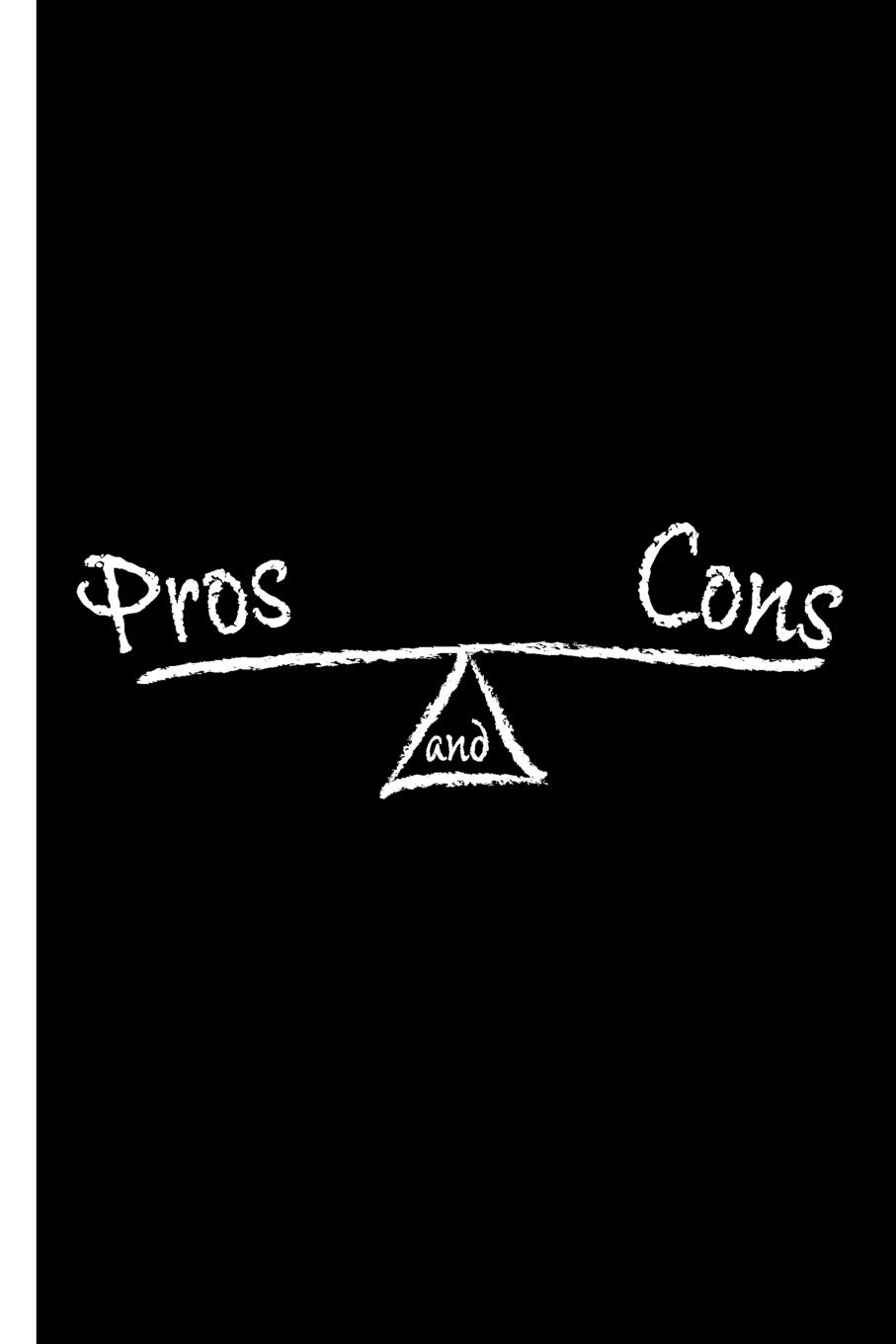 Pros & Cons: Decision Making List Pad notebook of 120 pages, 6 by 9 inches