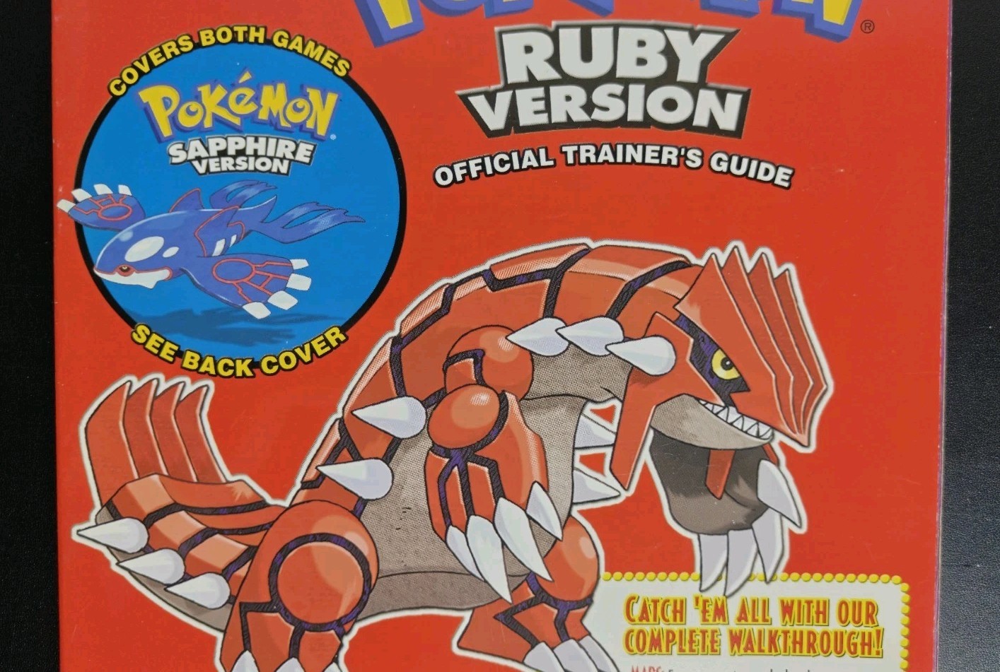 Pokemon Ruby and Sapphire Official Trainer&rsquo;s Strategy Guide Brady Games GBA