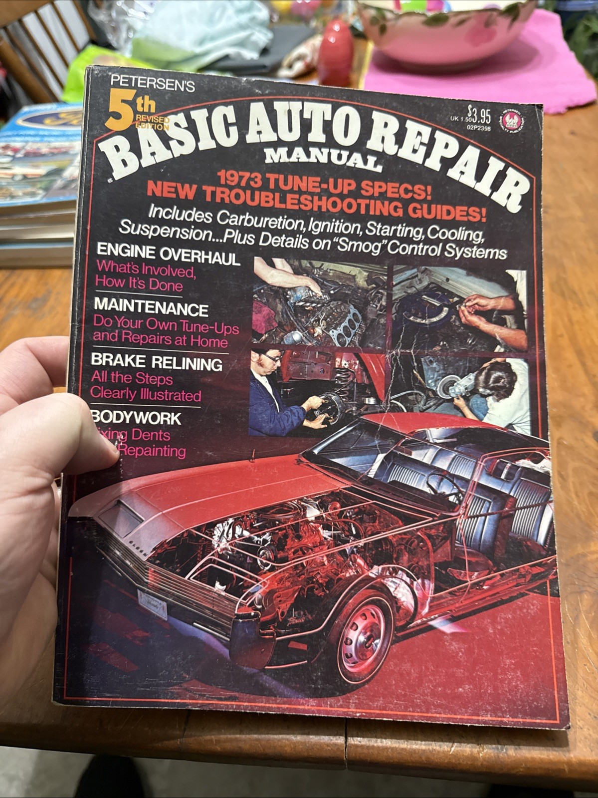 1973 Petersen&rsquo;s Basic Auto Repair Manual Book Custom Racing Hot Rod Library