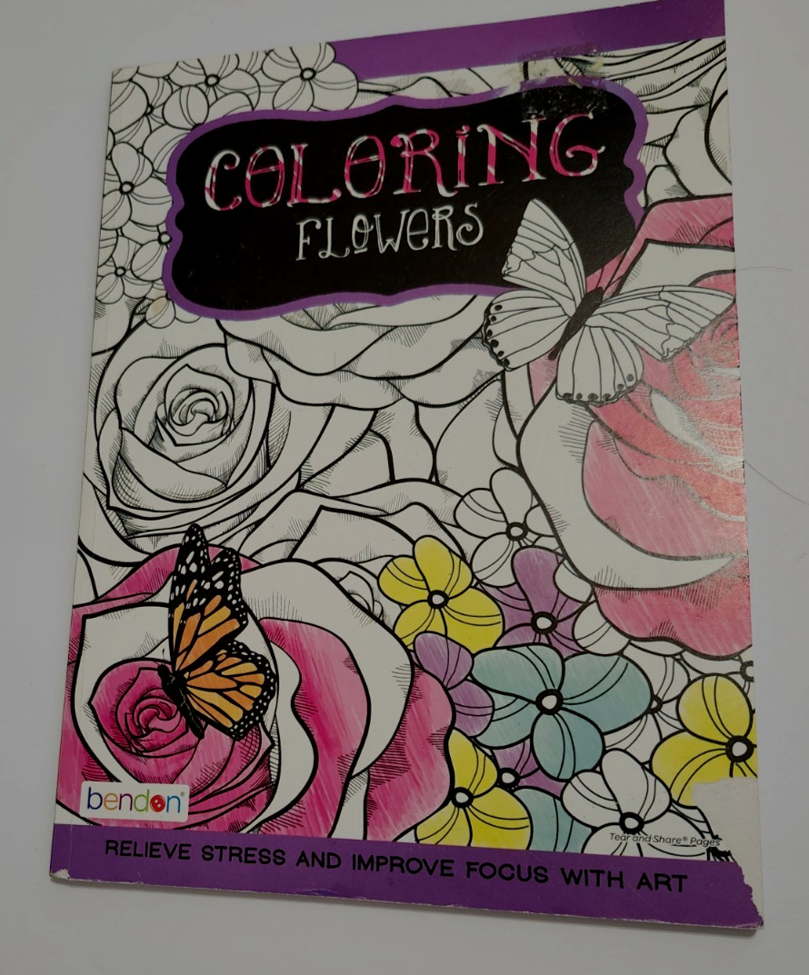 BENDON – COLORING FLOWERS – ADVANCED COLORING BOOK – 2020