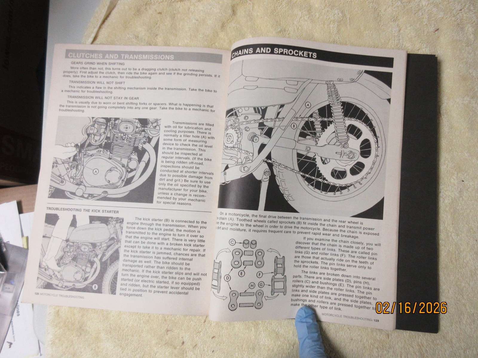 Petersen&rsquo;s Basic Motorcycle Troubleshooting, circa 1974, paperback,144 pages.