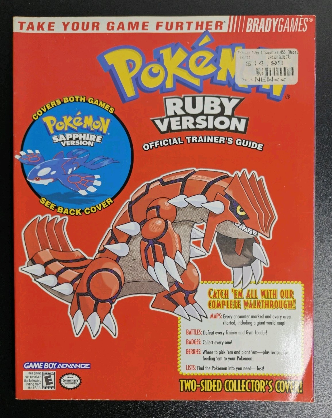 Pokemon Ruby and Sapphire Official Trainer&rsquo;s Strategy Guide Brady Games GBA