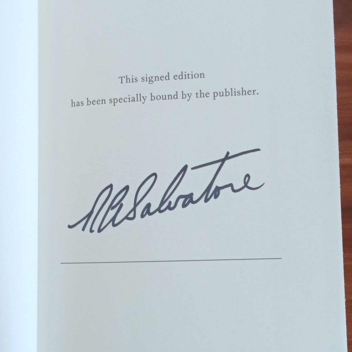 R.A. Salvatore Glacier&rsquo;s Edge Signed 1st Ed Hardcover The Way of the Drow 2022