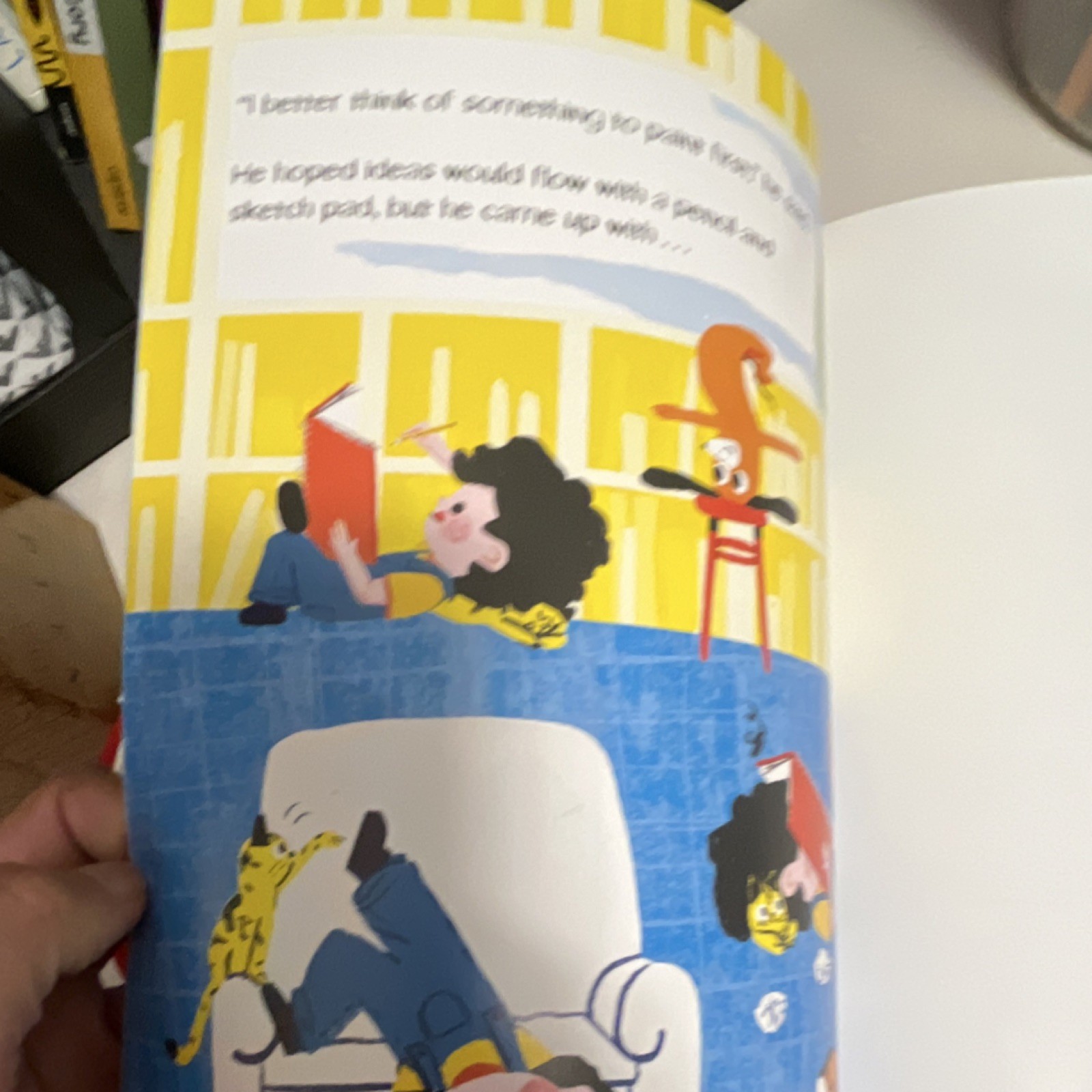 Capstone Benford Draws a Blank Picture Book Illustrated Ages 4-8 Dufayet