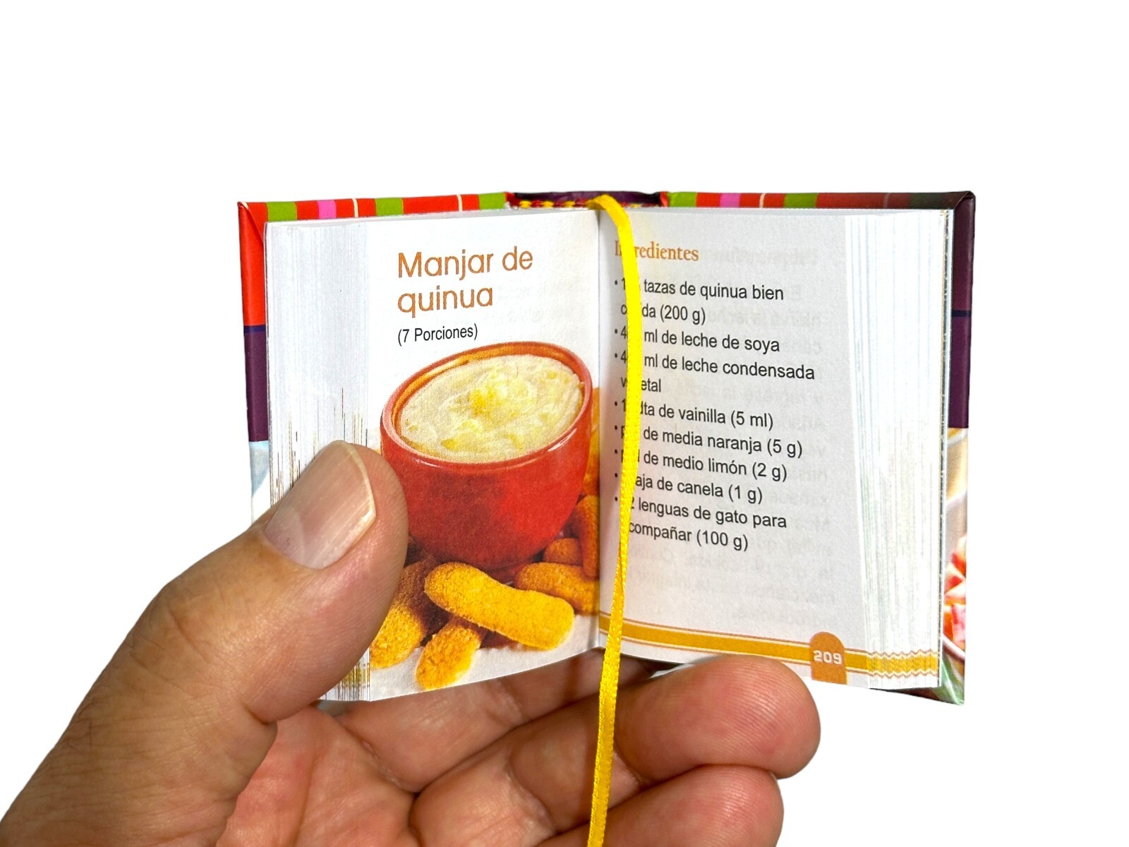 Miniature book « Cocina Vegetariana » more than 80 recipes 320 pages color photos