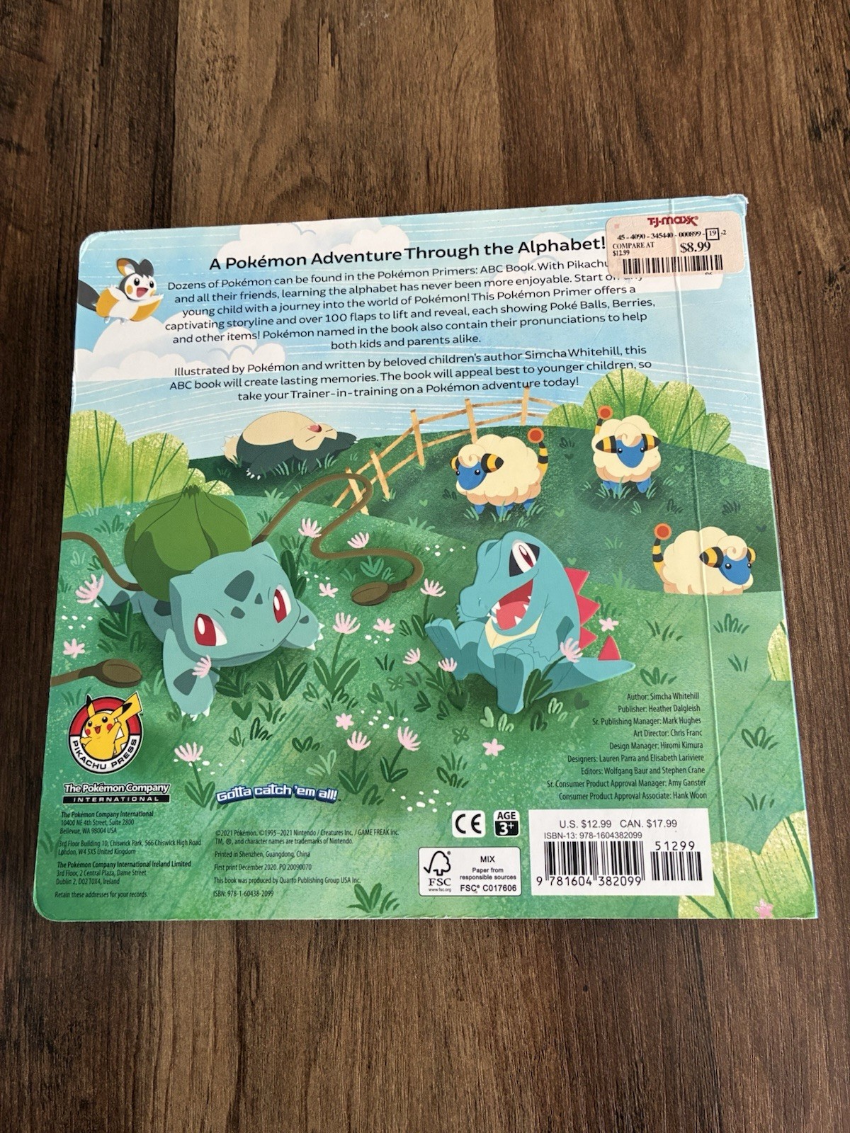 Pokémon Primers: ABC Book by Simcha Whitehill (2021, Children&rsquo;s Board Books)