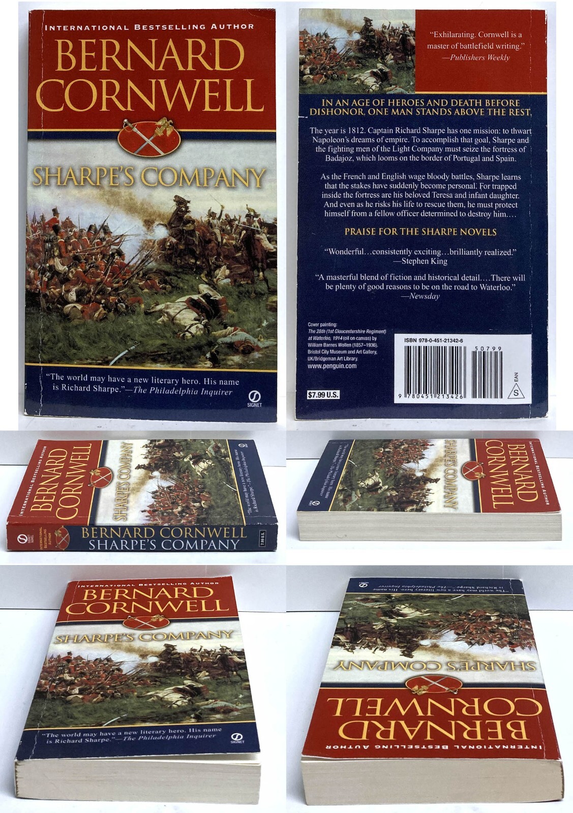 Bernard Cornwell SHARPE&rsquo;S lot of 4 mm paperback COMPANY GOLD SWORD EAGLE