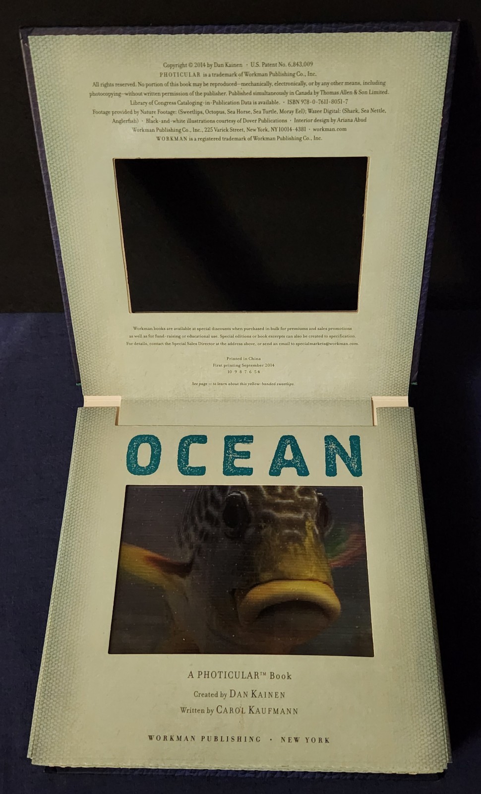 Set of 4 Dan Kainen Photicular Books Jungle Wild Ocean Outback Motion Rare