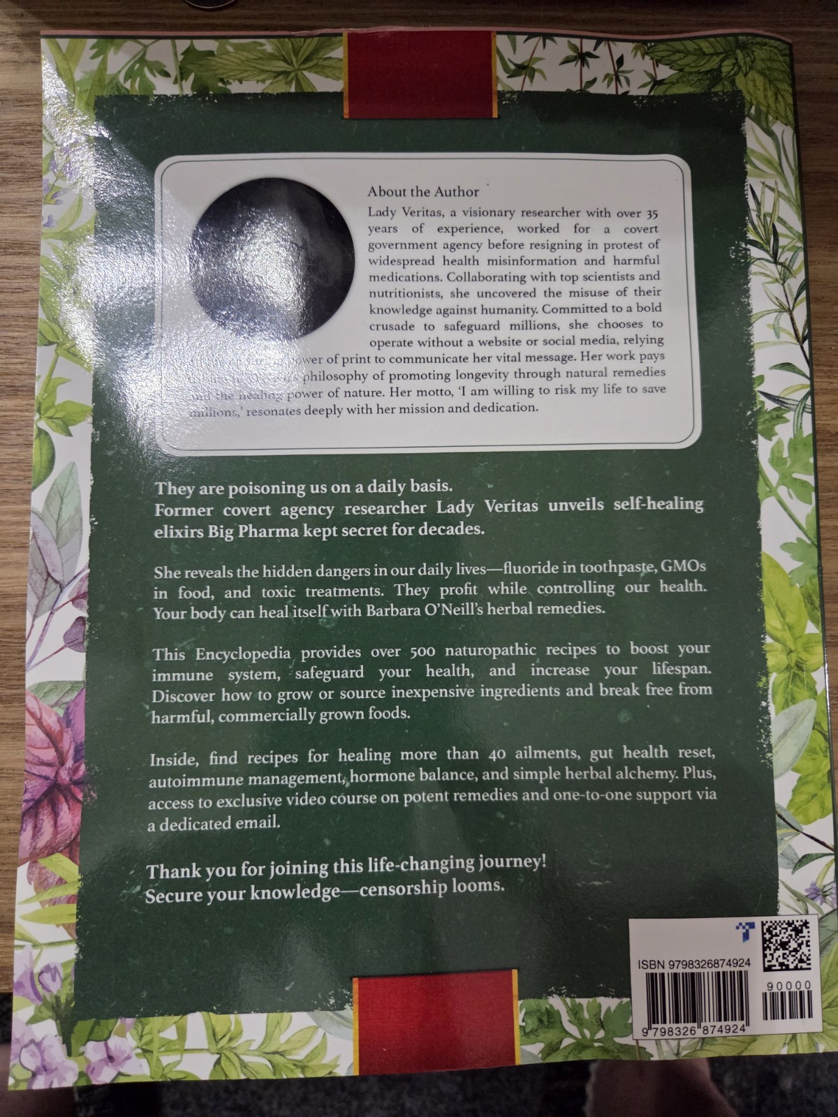 Dr. Barbara O&rsquo;Neill Herbal Remedies & Natural Medicine Encyclopedia: A Self: New
