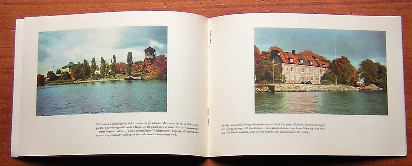 Under Stockholms Broar Stockholm Sweden Bridges 1949 Paperback with Color Photos
