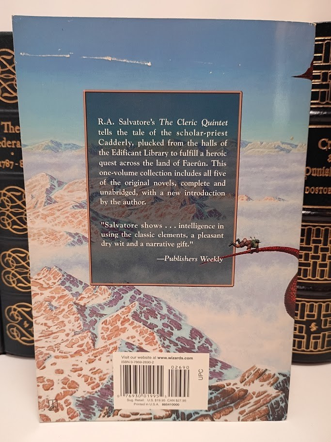 Cleric Quintet Collector&rsquo;s Edition R.A. Salvatore Forgotten Realms 5 Novels TPB
