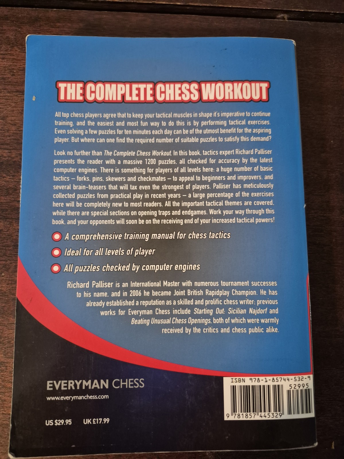 Complete Chess Workout 1200 Chess Puzzles Richard Palliser Everyman Chess