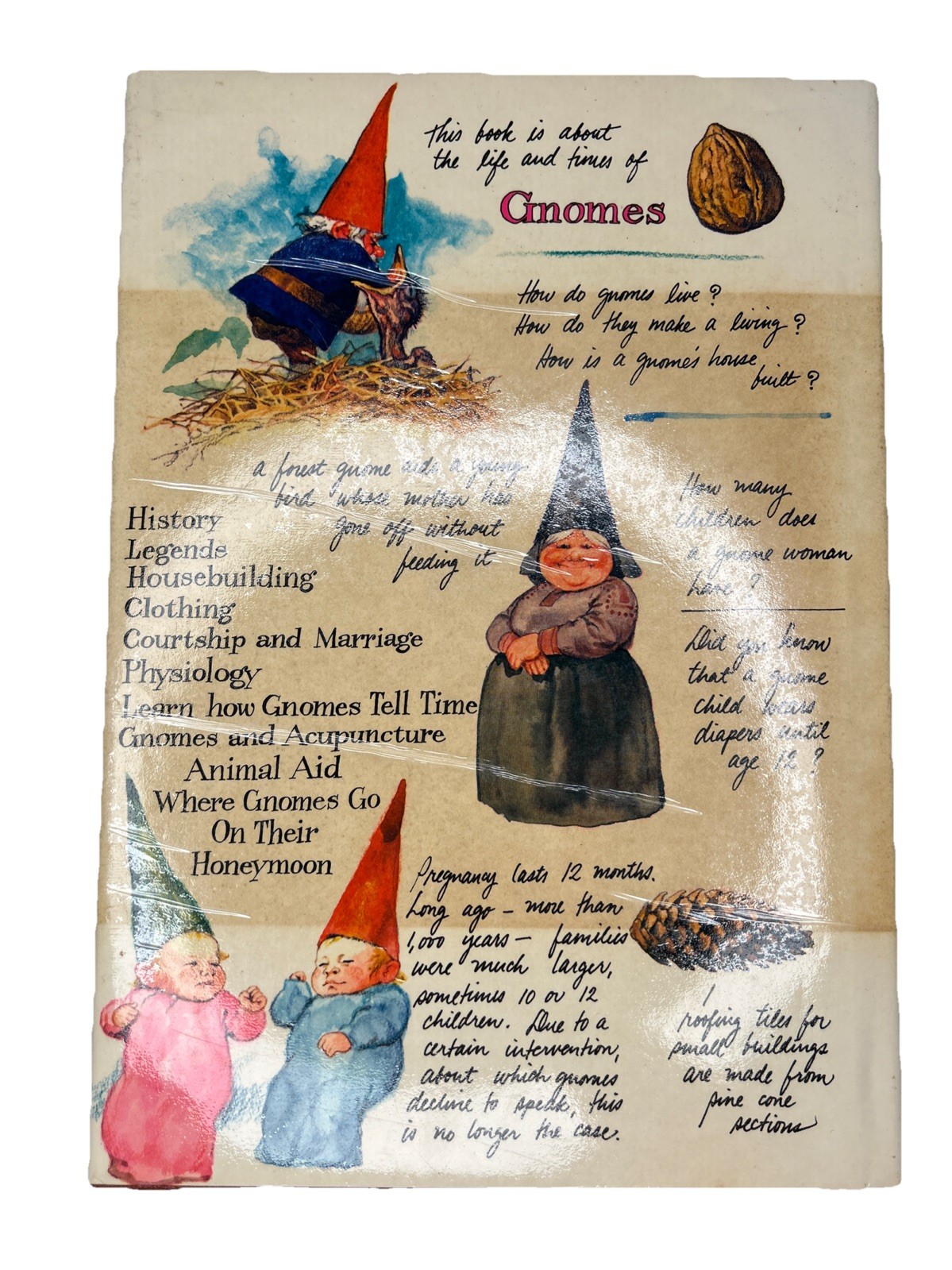 Gnomes by Wil Huygen Rien Poortvliet 1977 Hardcover Illustrated First Edition