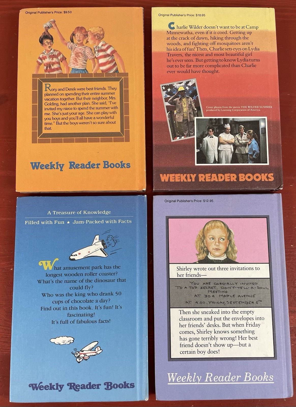 Lot of 11 VTG 1980s Weekly Reader Children&rsquo;s Book Club Hardcover Books
