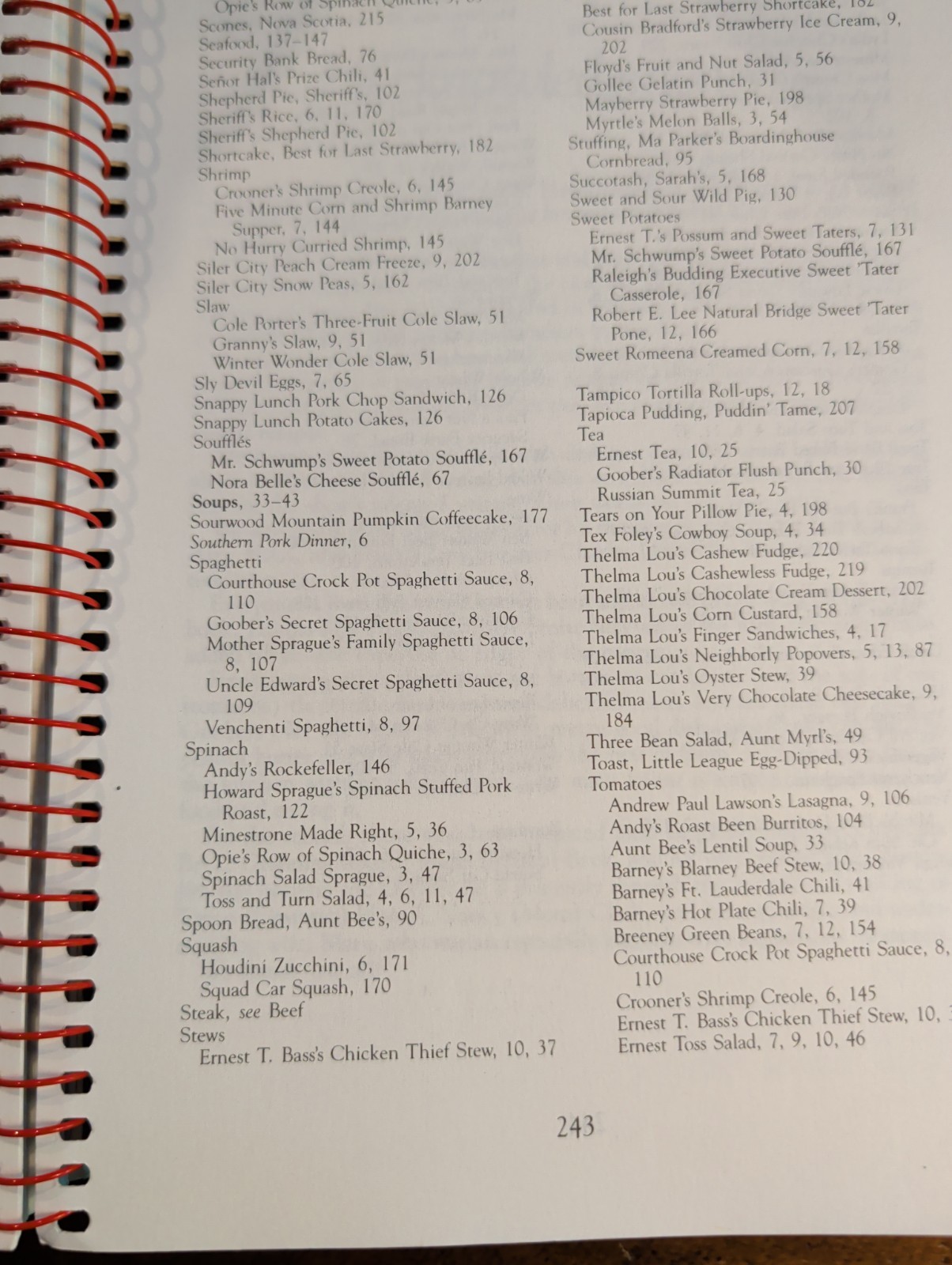 Aunt Bee&rsquo;s Mayberry Cookbook – Spiral-bound By Ken Beck and Jim Clark