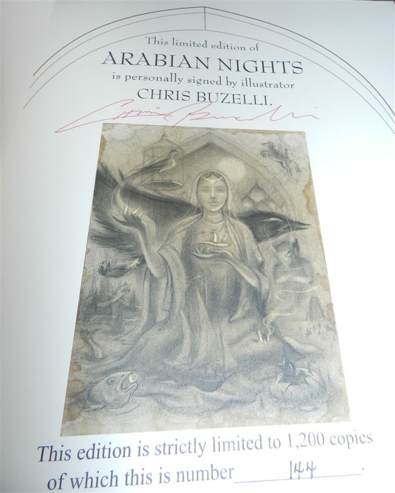 The Arabian Nights Deluxe Edition #144/1200 Signed Chris Buzzelli Easton Press