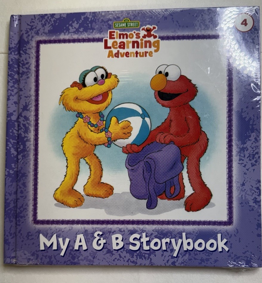 Sesame Street ELMO&rsquo;S LEARNING ADVENTURE My A & B Story Book Vol 4 Sealed NIP